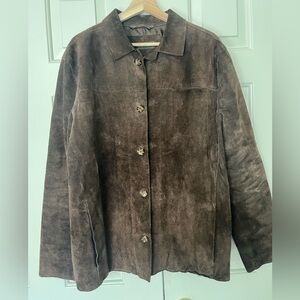 Banana Republic Factory Brown Suede Jacket